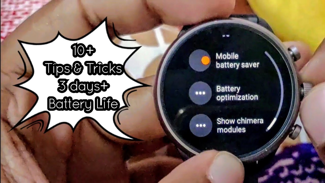 How to Increase Battery Life of Any Wear OS Watch by 3 days | Tips and Tricks | ft. Fossil Sport 42m