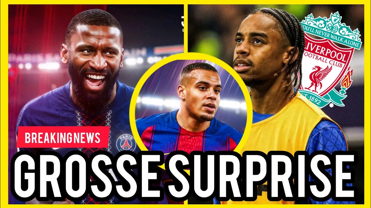 🚨GROSSE ACTU FOOT :: Le Psg Fonce Sur R&uuml;diger, Liverpool Veut Barcola, le Bar&ccedil;a vise Murillo ! 💣🔥