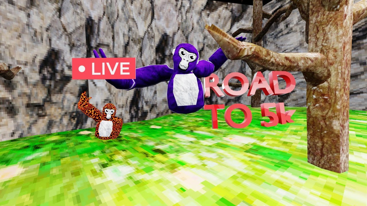 🔴Gorillatag livestream challenge (Road to 5k) #Gorillatag #Gtag #vrgames #vr #fyp #live