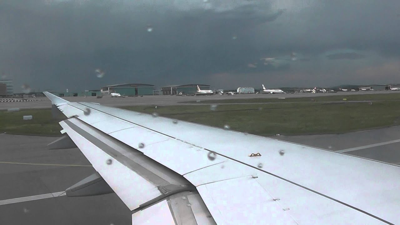 Germanwings A319-132 thunderstorm takeoff from Stuttgart