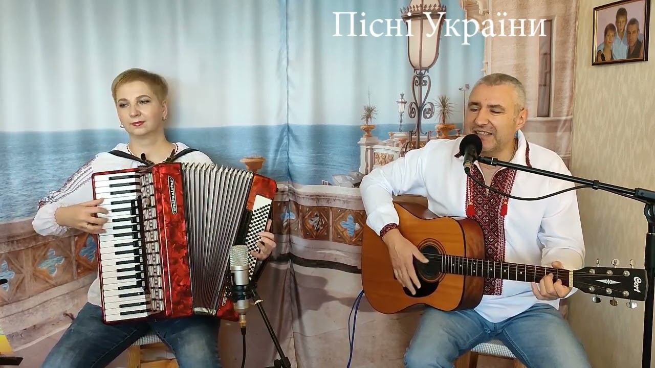 Білий сніг на зеленому листі - українська пісня