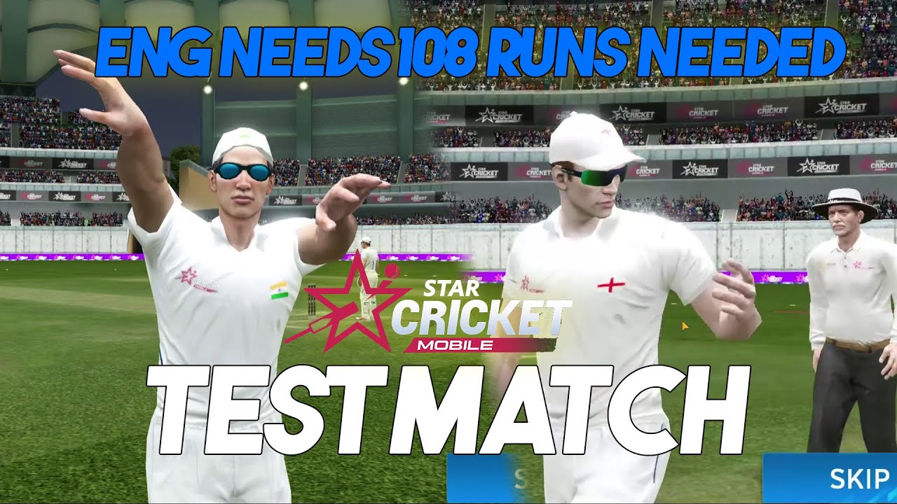 Can I defend 108 runs ? Test Match Action at its PEAK in Star Cricket Mobile : ICC PRO Cricket 2024