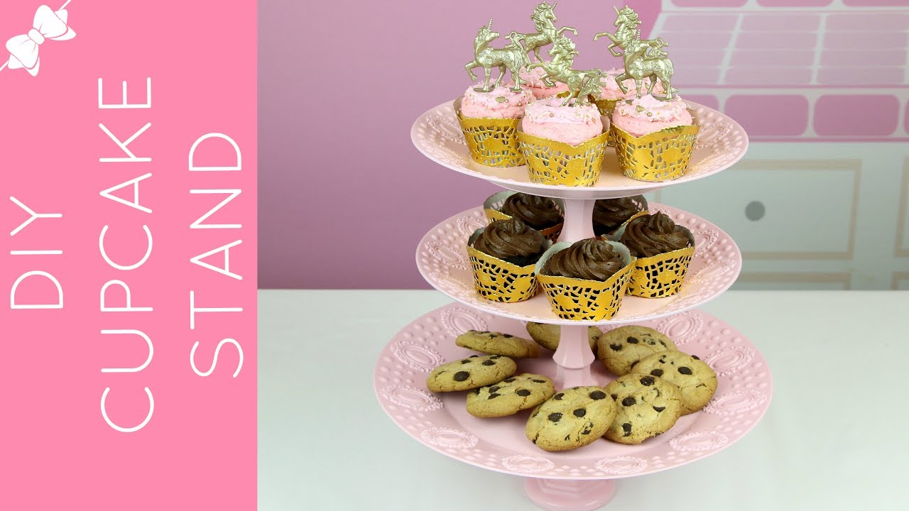 Как сделать подставку для кексов своими руками из магазина Dollar Store // Lindsay Ann Bakes