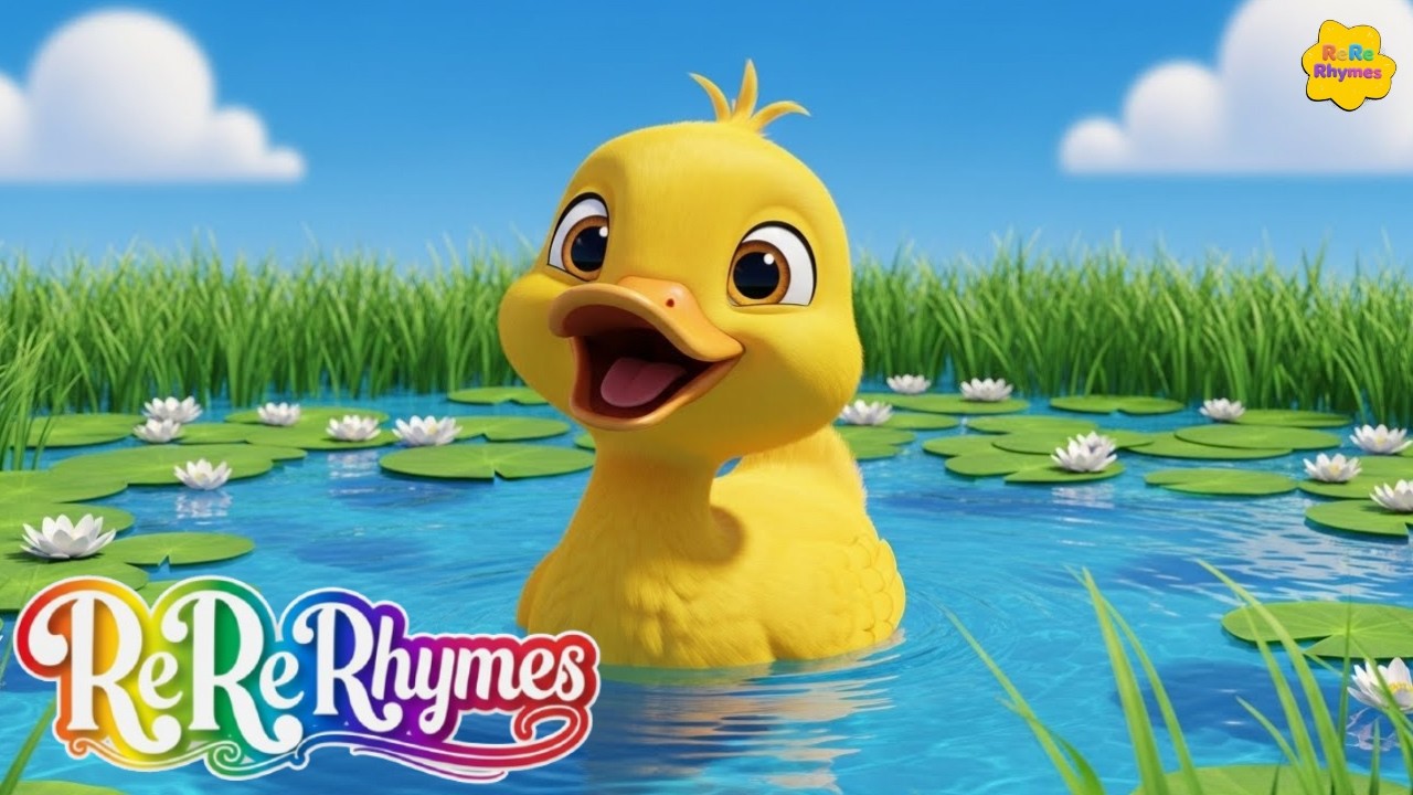 Quack Quack Duck Song 🦆 | Duck Nursery Rhyme for Kids | Action Song | 3D Kids Rhymes