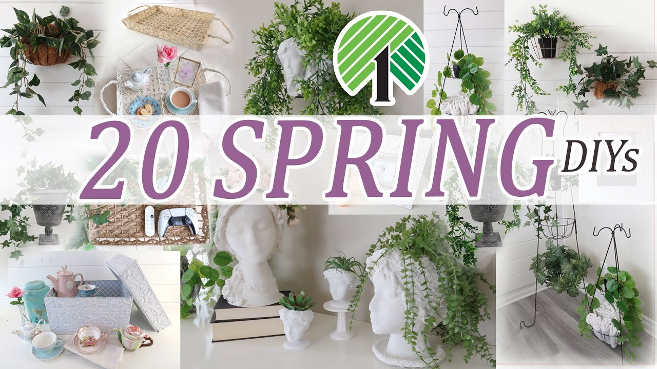 20 DOLLAR TREE SPRING DECOR DIYs to try in 2024