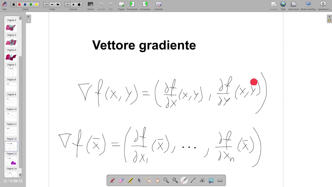 18 - derivate parziali; campi scalari e vettoriali; gradiente