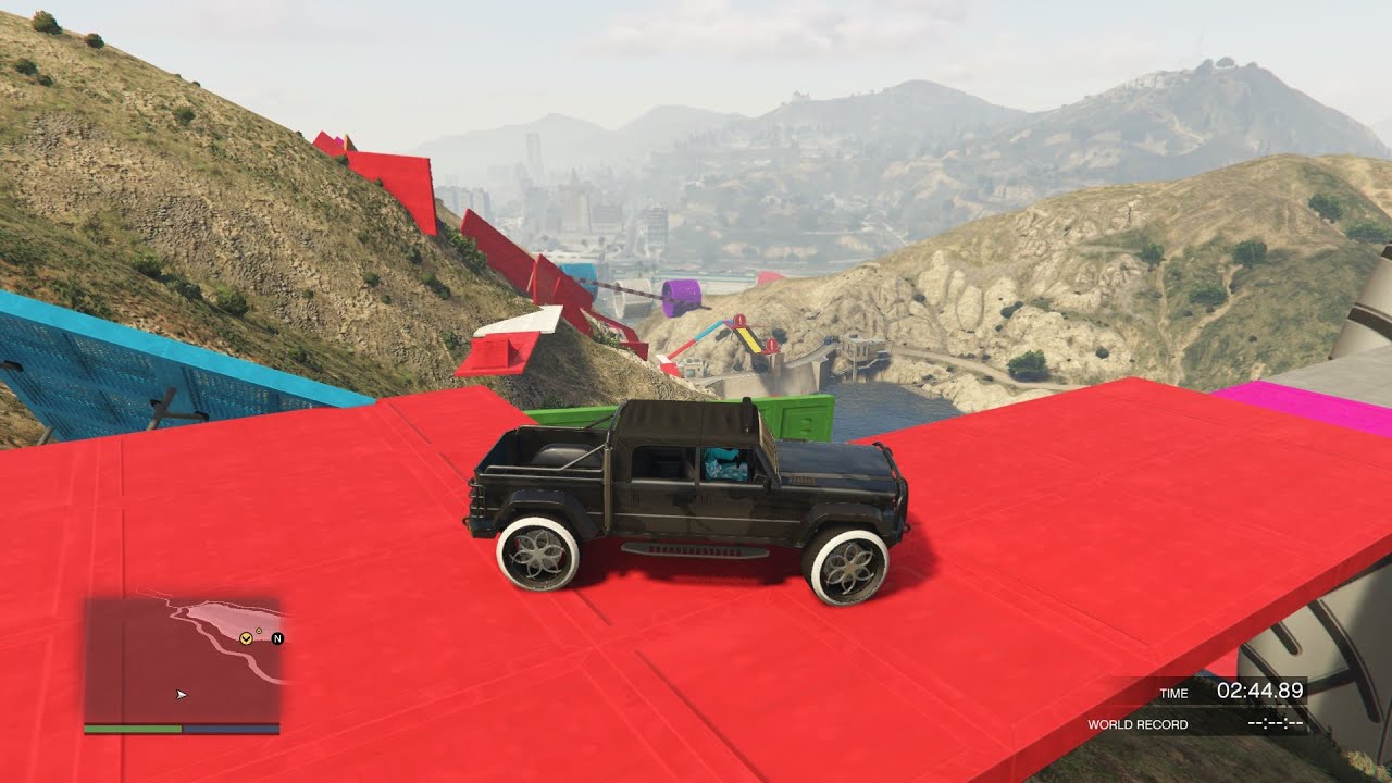 Gta 5 offroad parkour 222.222% of people break their controller trying to complete this hard parkour