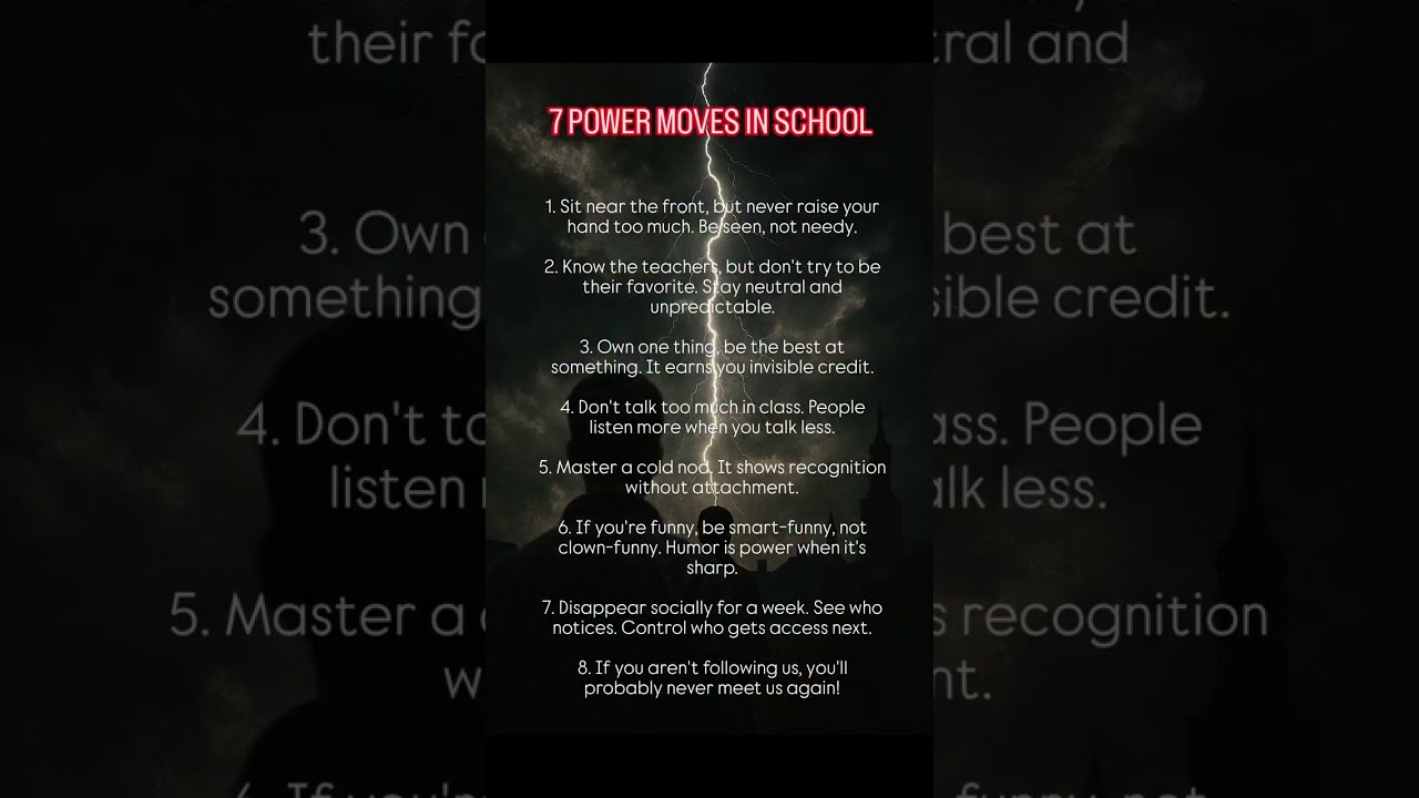 7 Psychological Power Moves Every Student Should Know