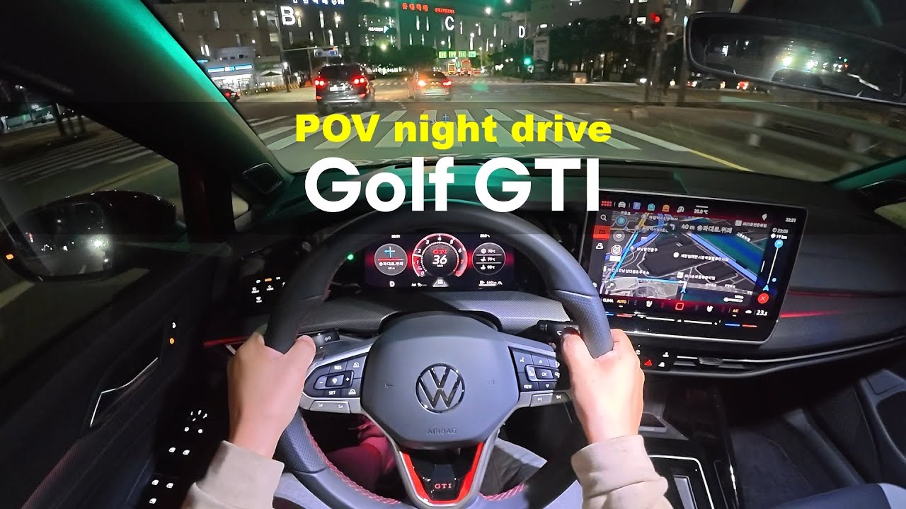 2025 Volkswagen Golf GTI POV night drive