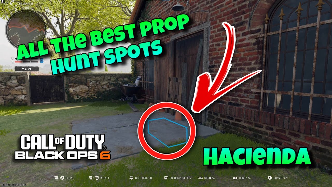 BO6 PROP HUNT: All *BEST* Working Glitch & Spots on Prop Hunt- On Hacienda!