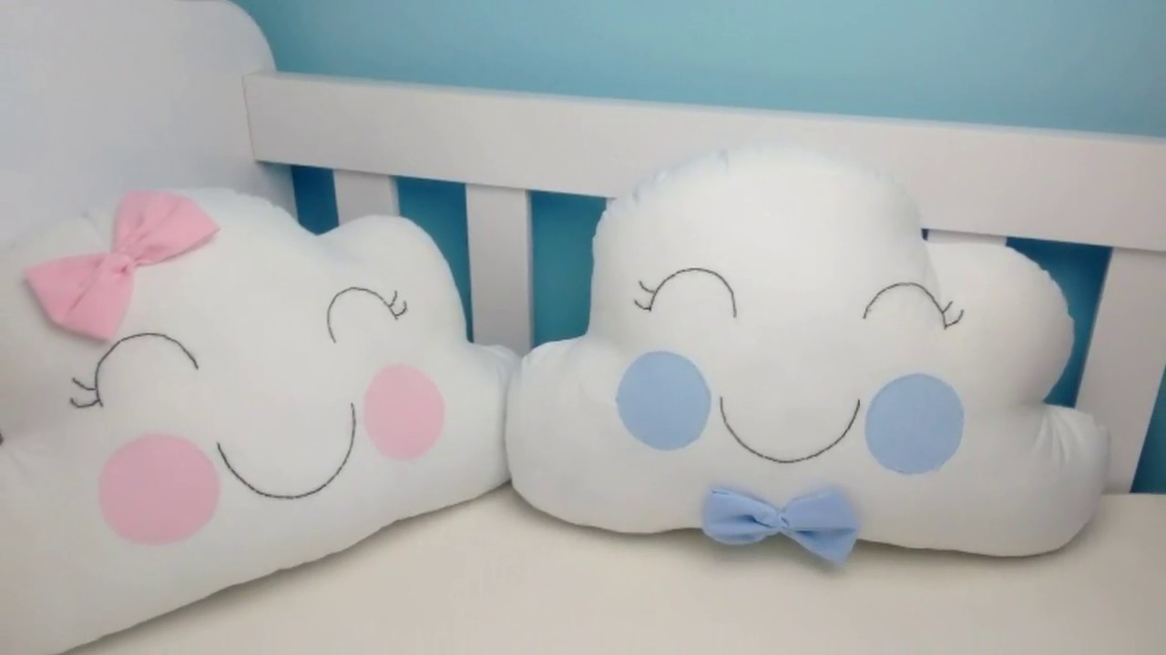 Almofada nuvem DIY