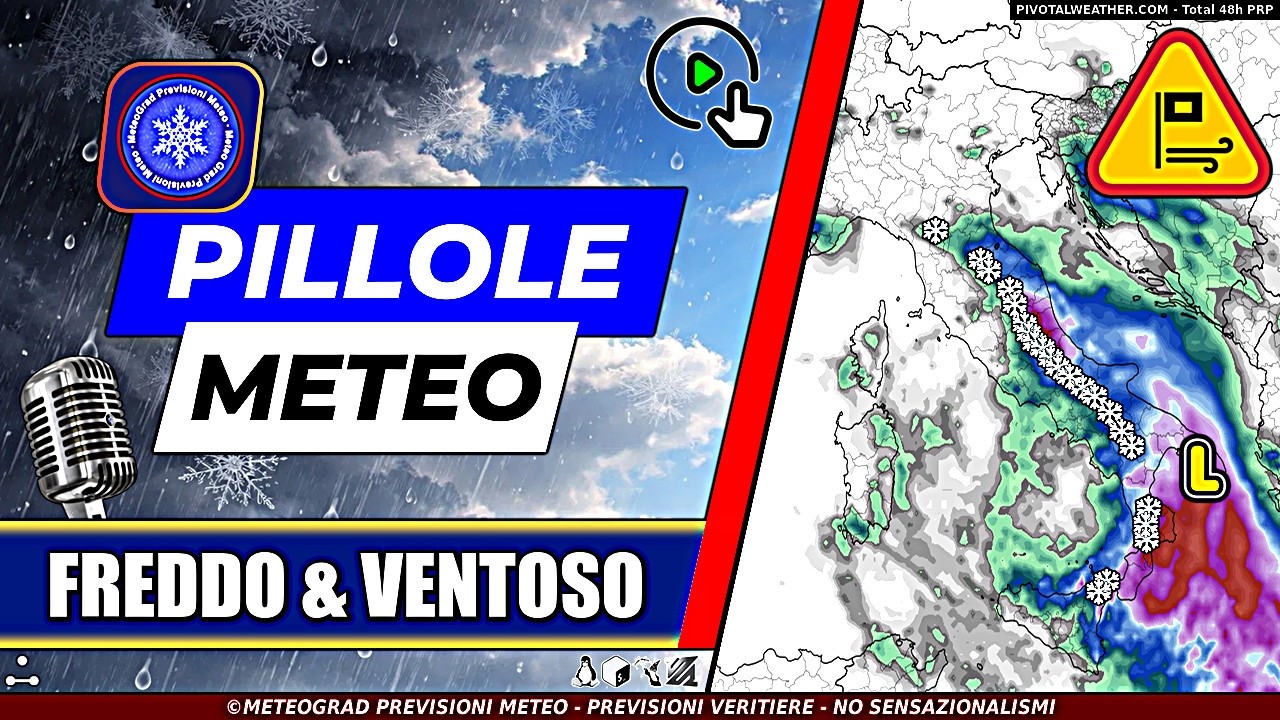 METEO – Colpo di Scena! Maltempo e Neve Fino a Quote Collinari