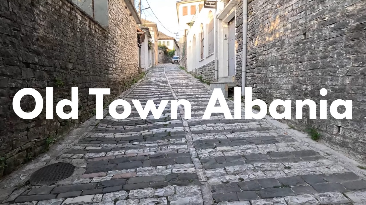 Silent Walk Through Stone Streets | Gjirokastër Old Town