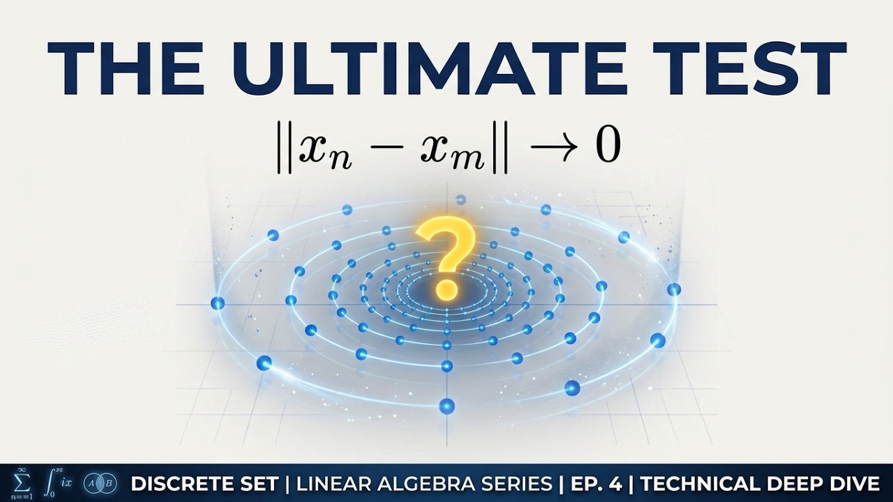 Linear Algebra for Machine Learning: Cauchy Sequences, The Test For Completeness