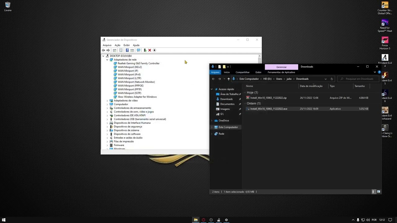 Opção para ativar wake on lan não aparece no adaptador de rede - Resolvido!