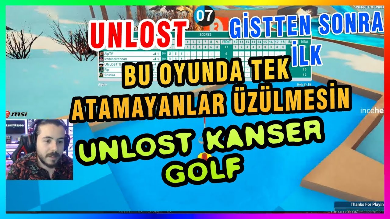 BU OYUNDA TEK ATAMAYANLAR OLCAK ÜZÜLMESİN UNLOST EKİPLE GOLF OYNUYOR