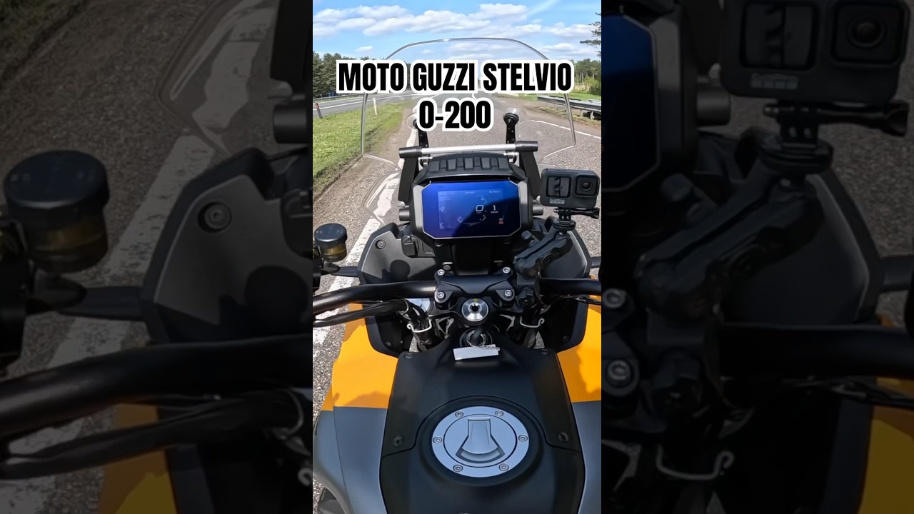 Moto Guzzi Stelvio 0-200 Launch