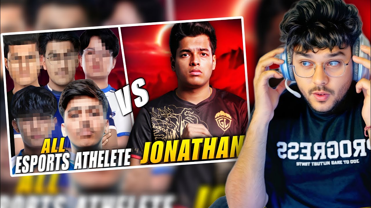 who can defeat jonathan gaming JONATHAN  VS ALL ESPORTS PLAYER | REACT WITH THOR