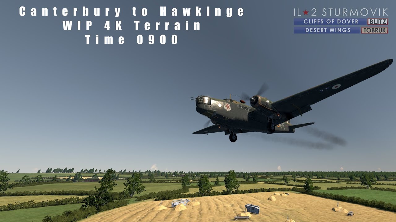IL-2 Cliffs of Dover Blitz  Upcoming 4k Terrain WIP