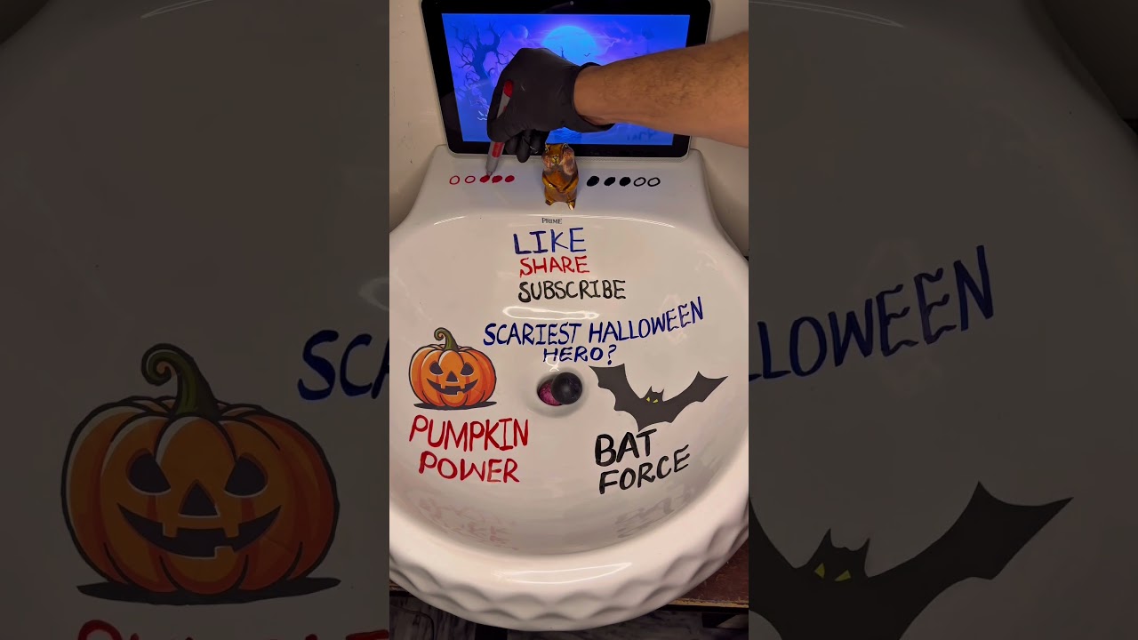 Pumpkin 🎃 vs 🦇 Bat | Halloween Sink Battle 🎃👻 | 