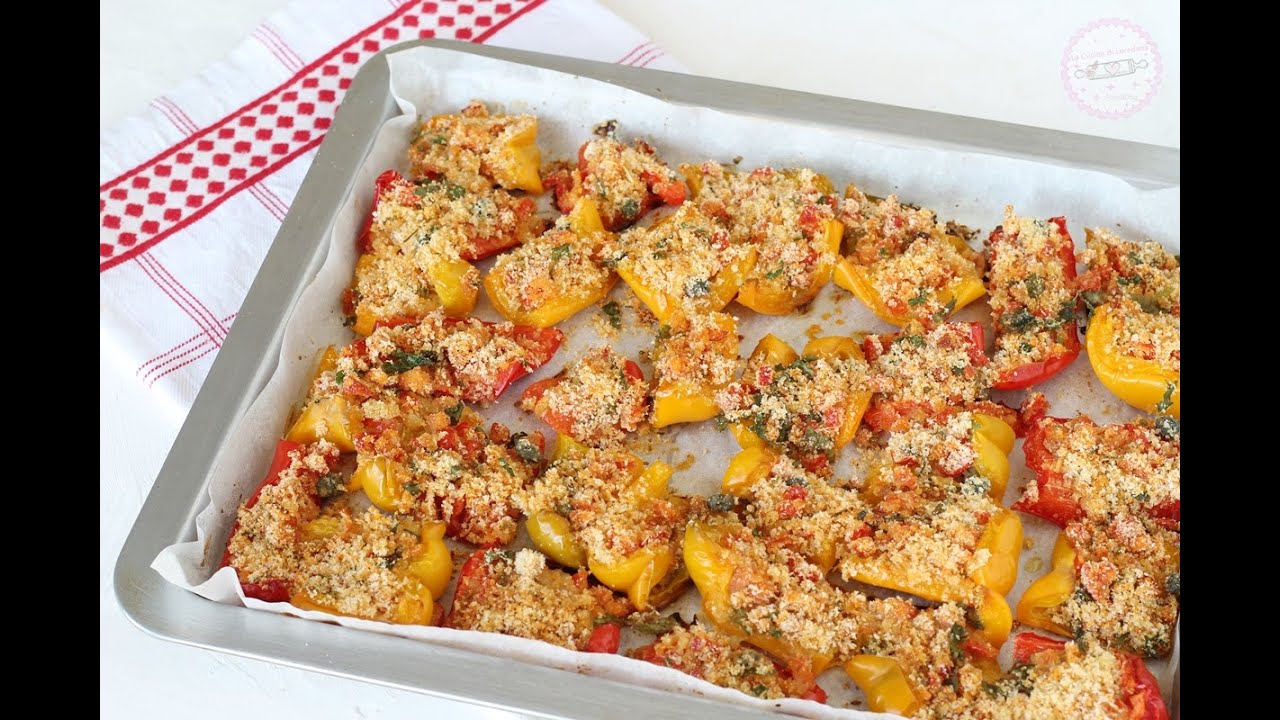 PEPERONI AL FORNO GRATINATI con la ricetta perfetta