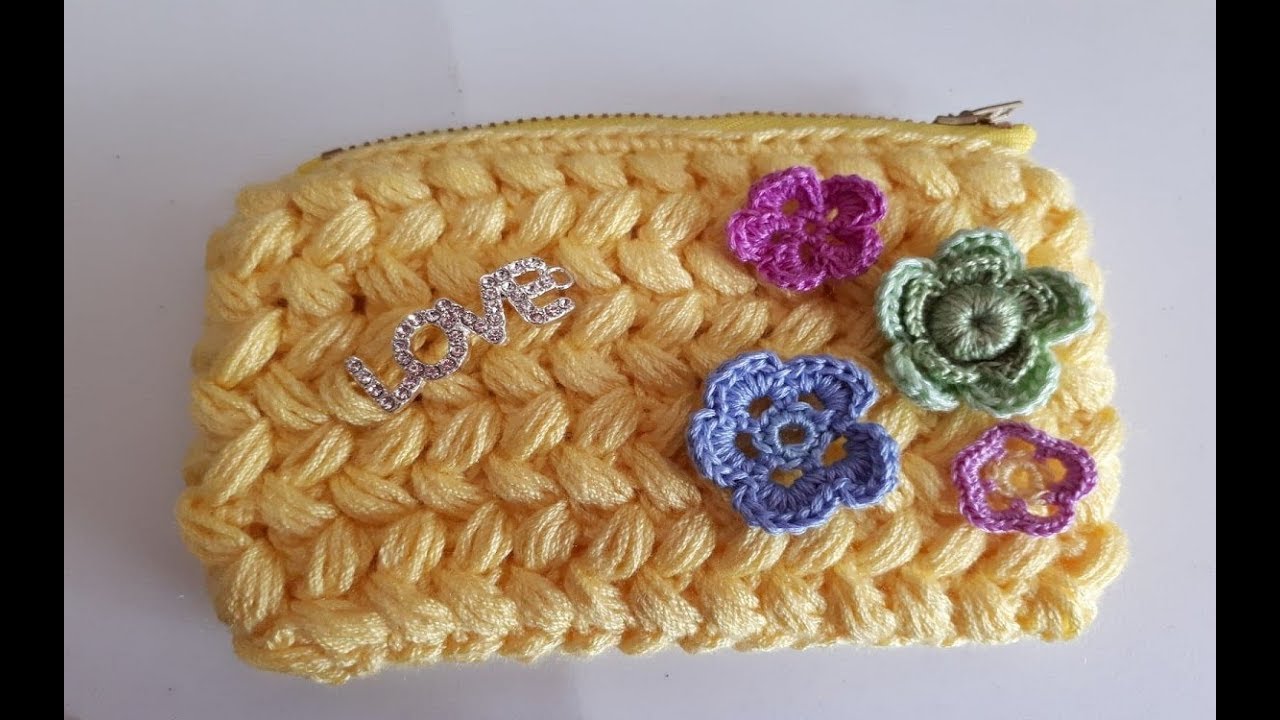 monedero tejido a crochet paso a paso - facil y rapido