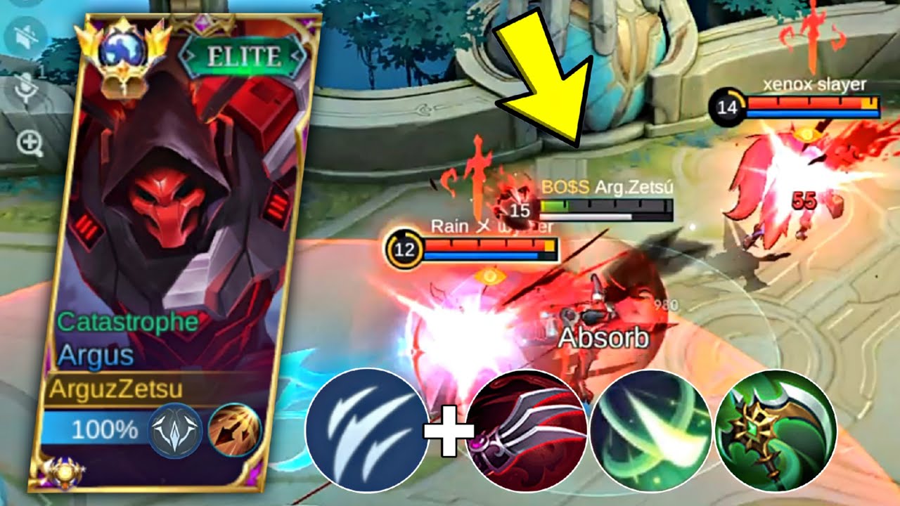 ARGUS ATTACK SPEED CRITICAL BUILD TO BEAT STRONG HEROES! BEST BUILD TO DIVE UNDER TOWER!!!