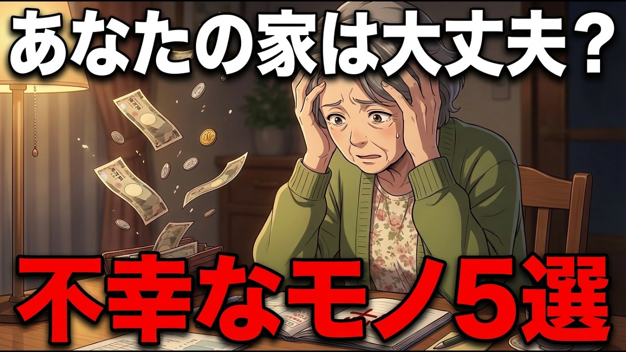 「家にあると貧乏神を呼ぶ」60代が今すぐ捨てるべき「不幸なモノ」5選。捨てた瞬間、なぜかお金が回り始めた理由とは？