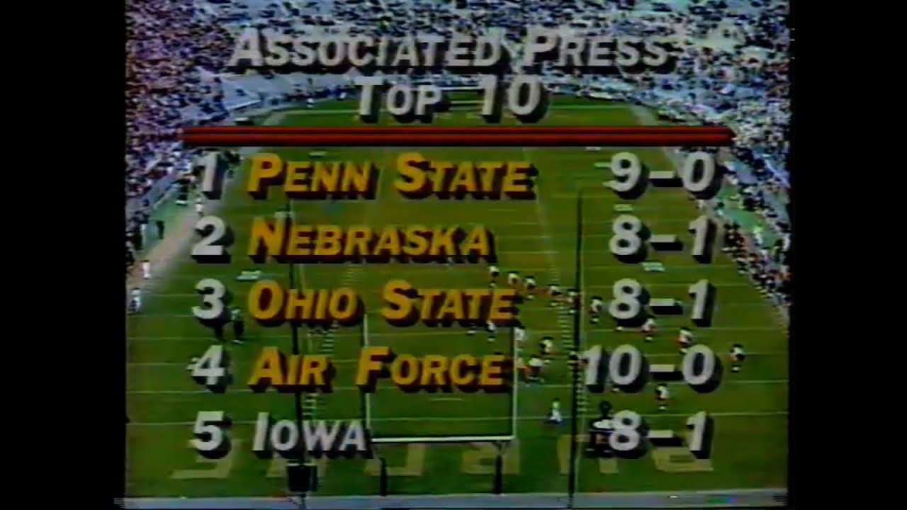 Nov 16, 1985 - Iowa at Purdue & Notre Dame at Penn State (Dual Broadcasts)
