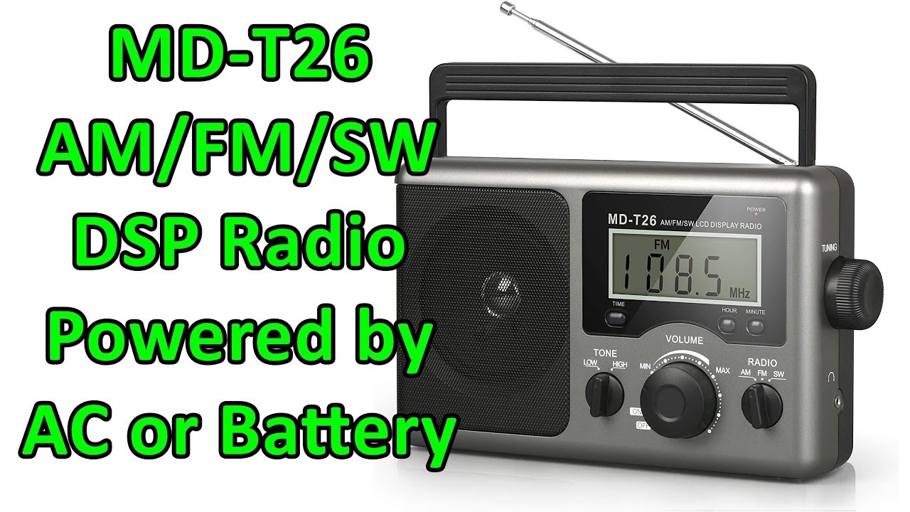 Radio portátil Greadio MD-T26 AM/FM/SW