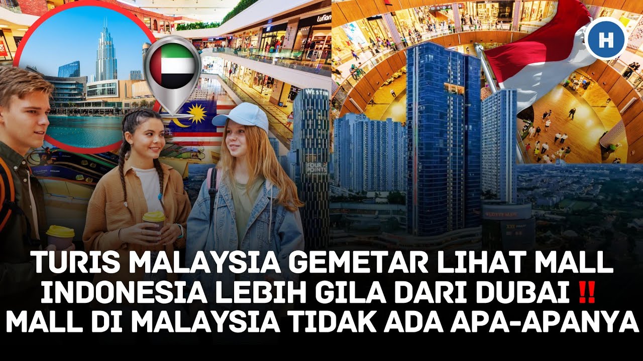 TURIS MALAYSIA GEMETAR LIHAT MALL INDONESIA LEBIH GILA DARI DUBAI‼️MALL MALAYSIA TAK ADA APA-APANYA
