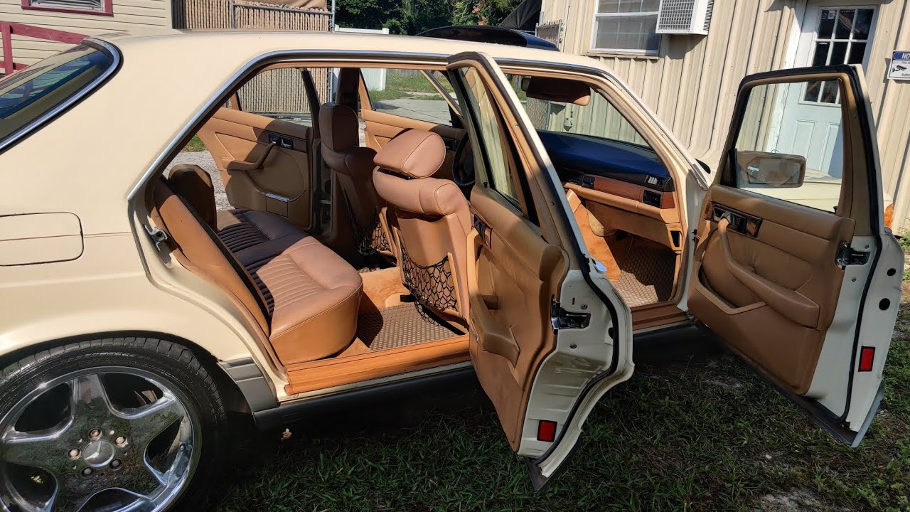 1986 Mercedes 420sel Cars and Bids no reserve Cold start, driving and walk around