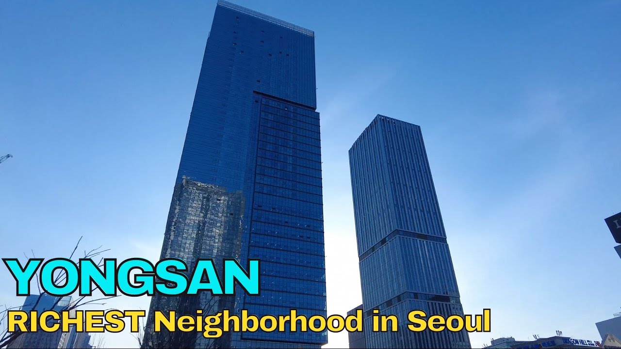Richest Neighborhood in Seoul | Yongsan Prugio Summit in Seoul Korea [4KHDR]