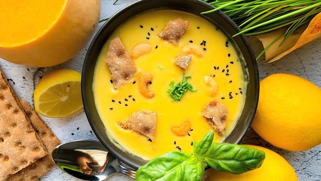 شوربة القرع أو اليقطين صحية و طعم رائع بخطوات سهلة جدا