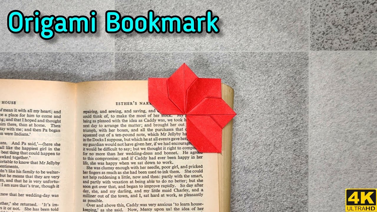 Origami Bookmark | Leaf pattern Bookmark | Origami tutorial | Paper craft