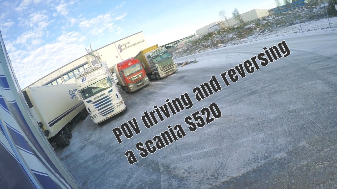 #46 POV driving and reversing a Scania S520 25.25 m combo (gigaliner)