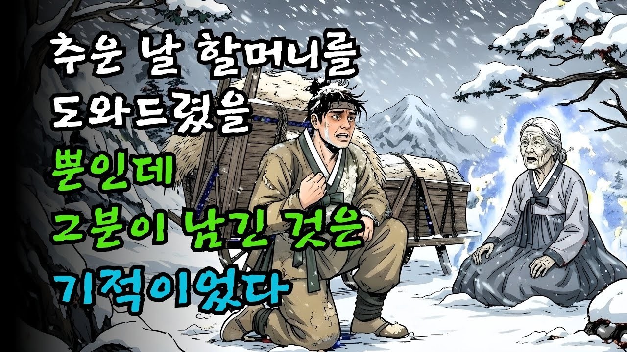 추운 날 할머니를 도와준 그 순간… 남겨진 것은 기적이었다 | 야담·민담·전설·설화