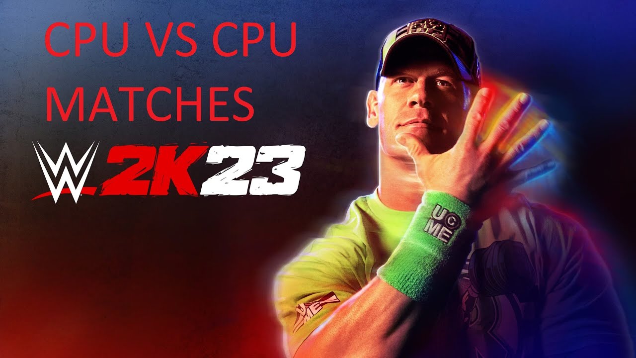 How to setup CPU vs CPU matches in WWE 2K23