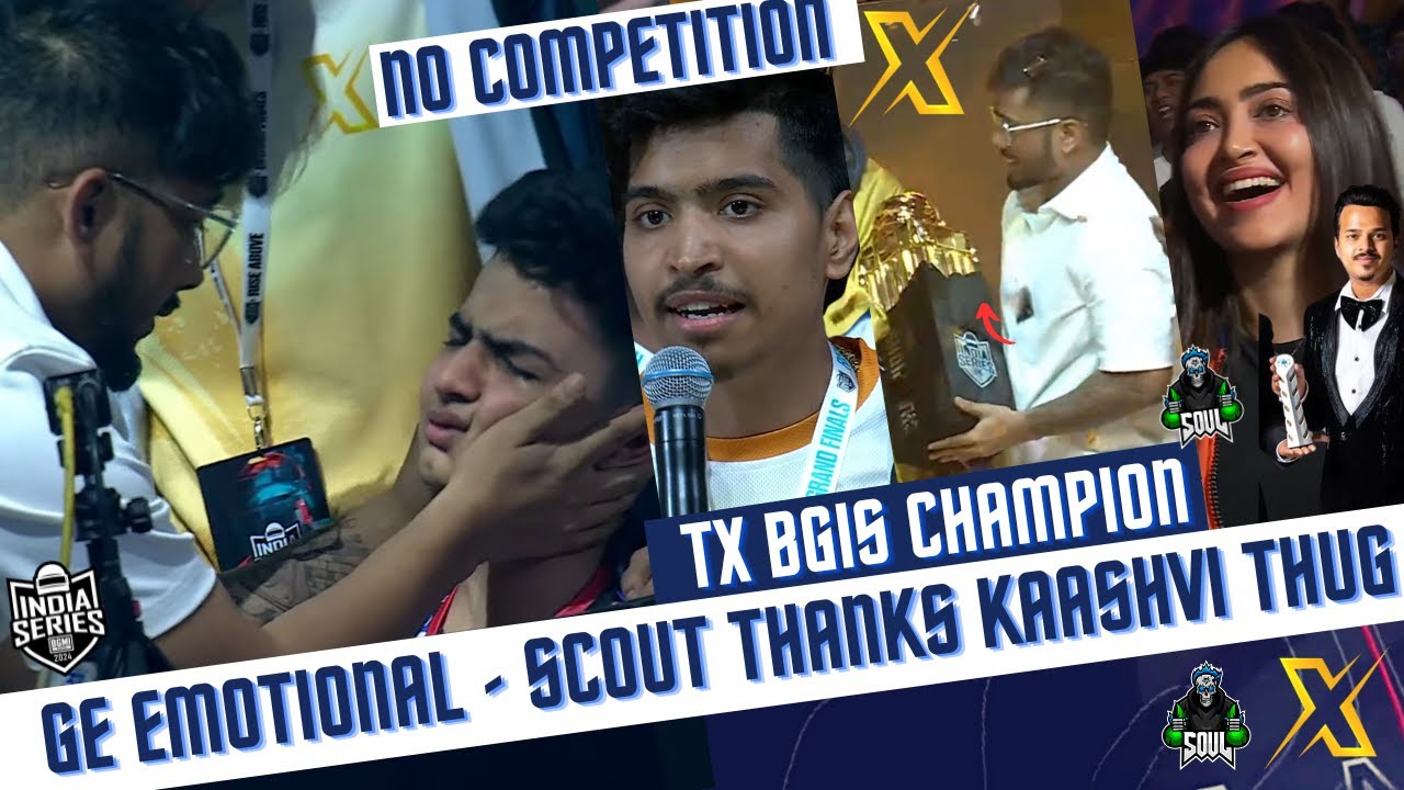 Scout Slug Emotional Thanks Kaashvi Thug, GE 🥹 TX BGIS Champion 🏆