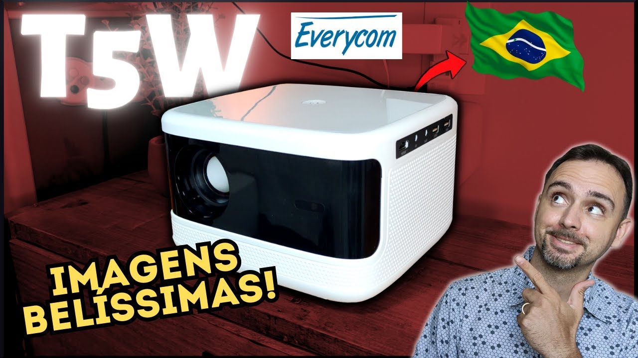 Projetor T5W Everycom Review 🌟BOM e BARATO no BRASIL!