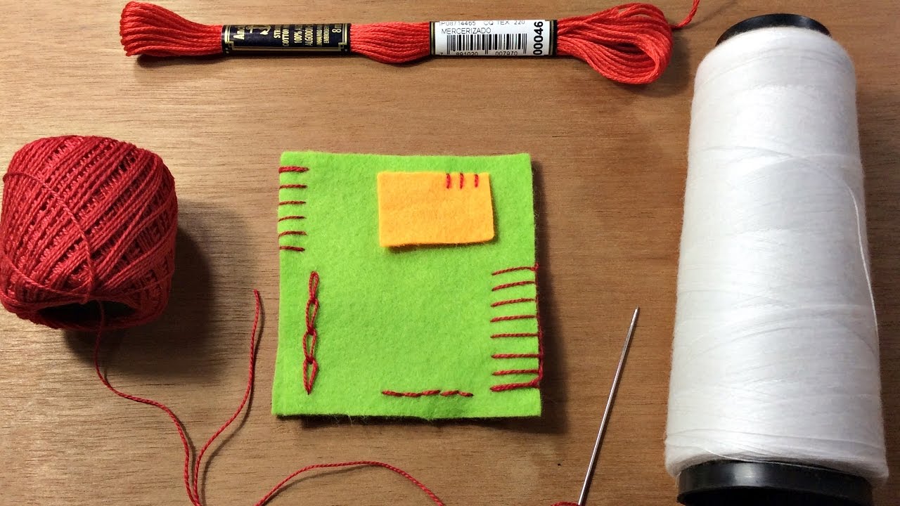 Dicas de como fazer ponto caseado, palito, atrás e corrente - DIY - Passo a Passo