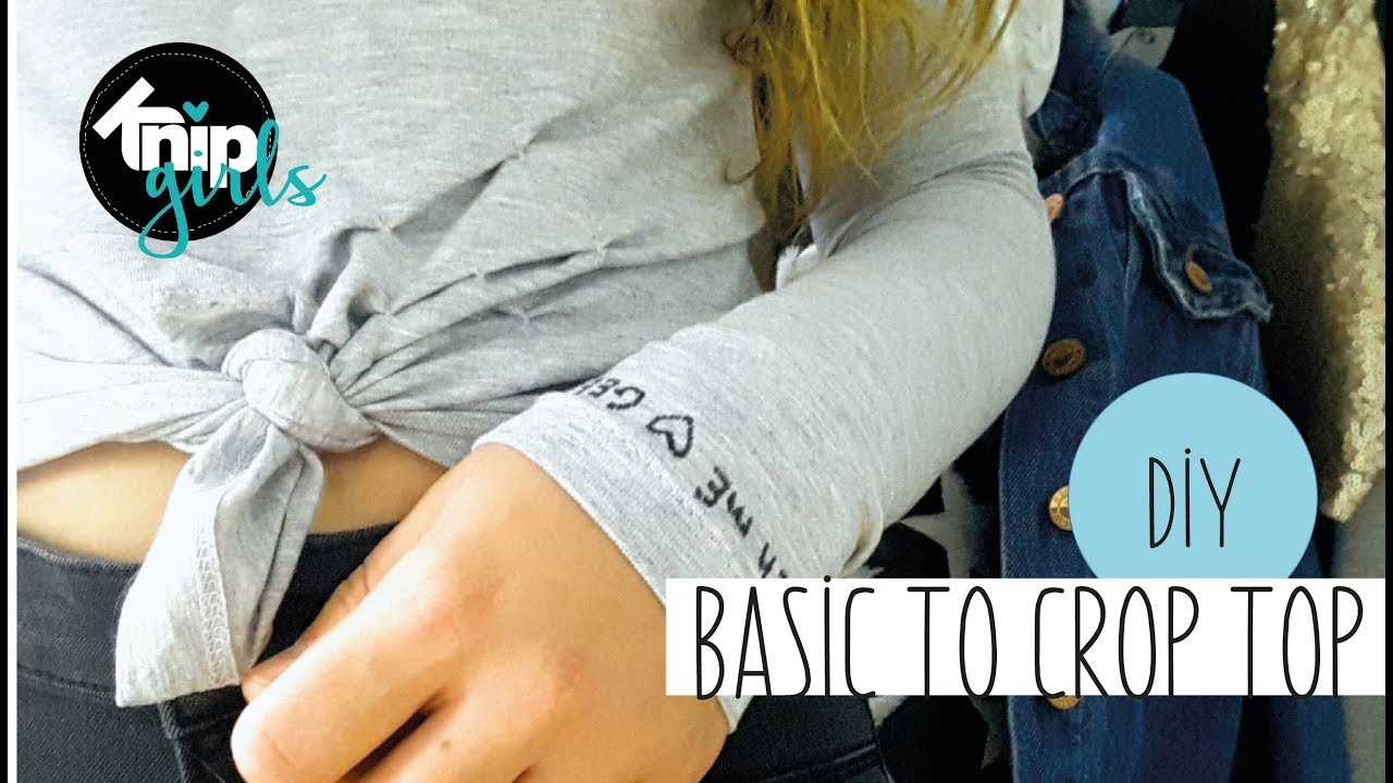 DIY basic to crop top | KNIPgirl Britt