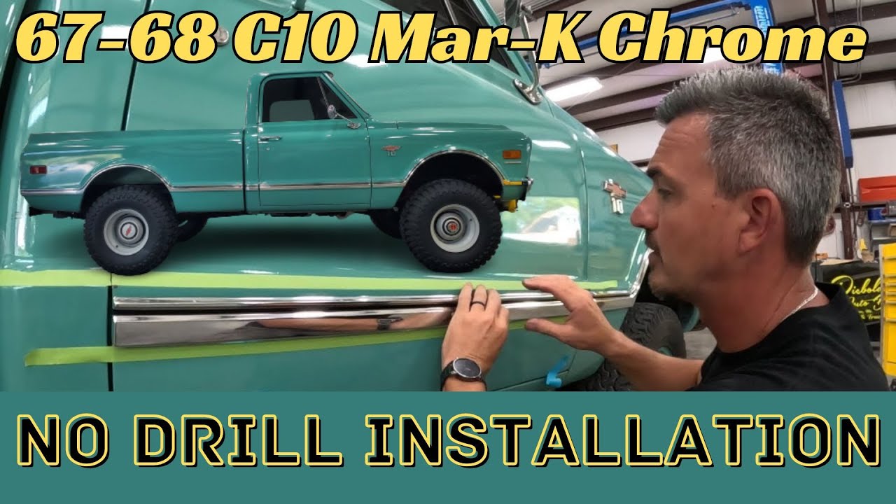 Установка Mar-K Chrome на грузовик C10 1967–68 годов без сверления