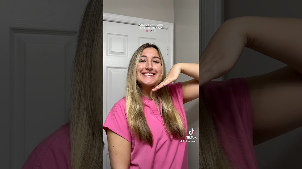GRWM for a shift in the NICU! #nicunurse #grwm ​⁠@WearFIGS ​⁠@K18Hair ​⁠@LaRochePosayUSA