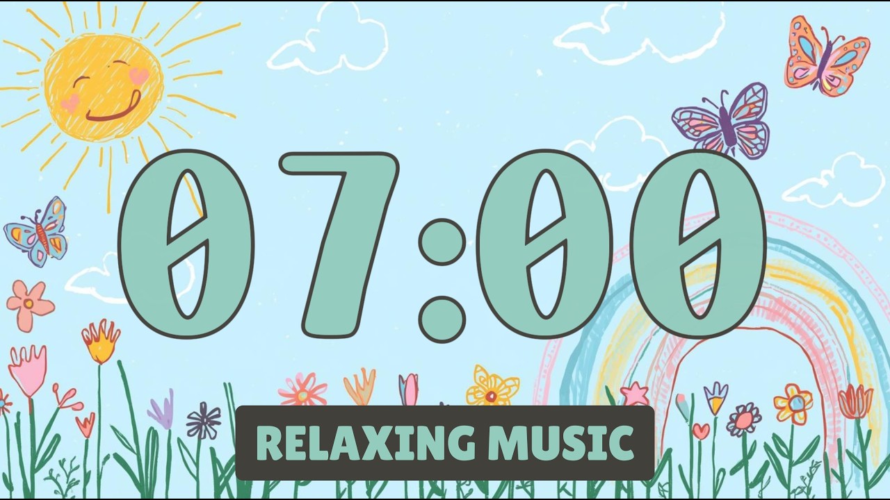 Relaxing 7 Minute Spring Timer | Calm Music for Focus