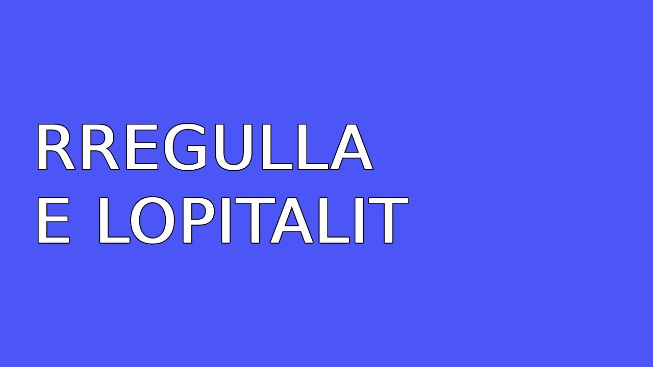 Rregulla e Lopitalit