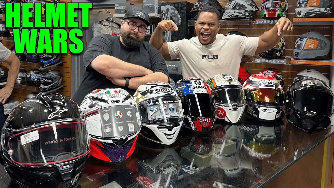 КАКОЙ ШЛЕМ ЛУЧШИЙ НА РЫНКЕ?! 🤔 | AGV, KYT, Shoei, Alpinestars против Suomy, Arai, Shark