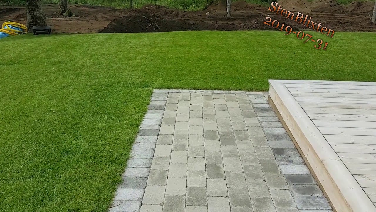 ✅Stenl&auml;ggning Benders marksten labyrint antik gr&aring; & grafit 210x140x50 mm