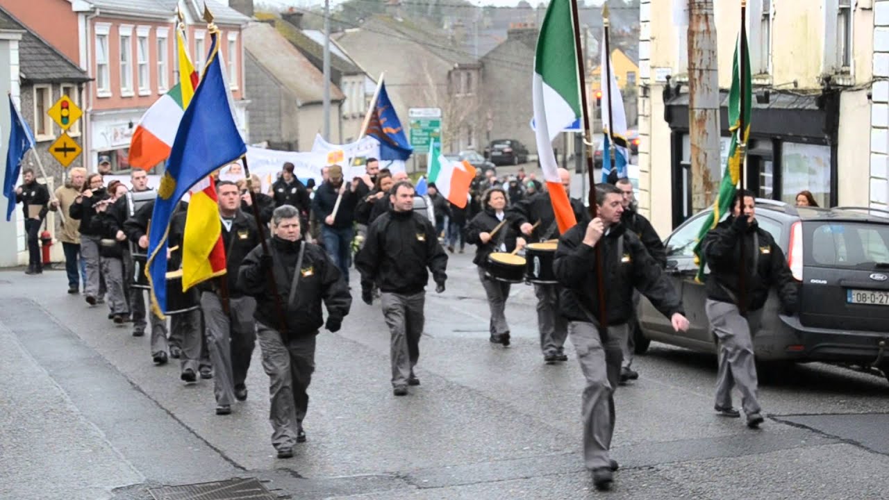Sinn Fein commemoration march Roscrea vid by www.thefinest.ie