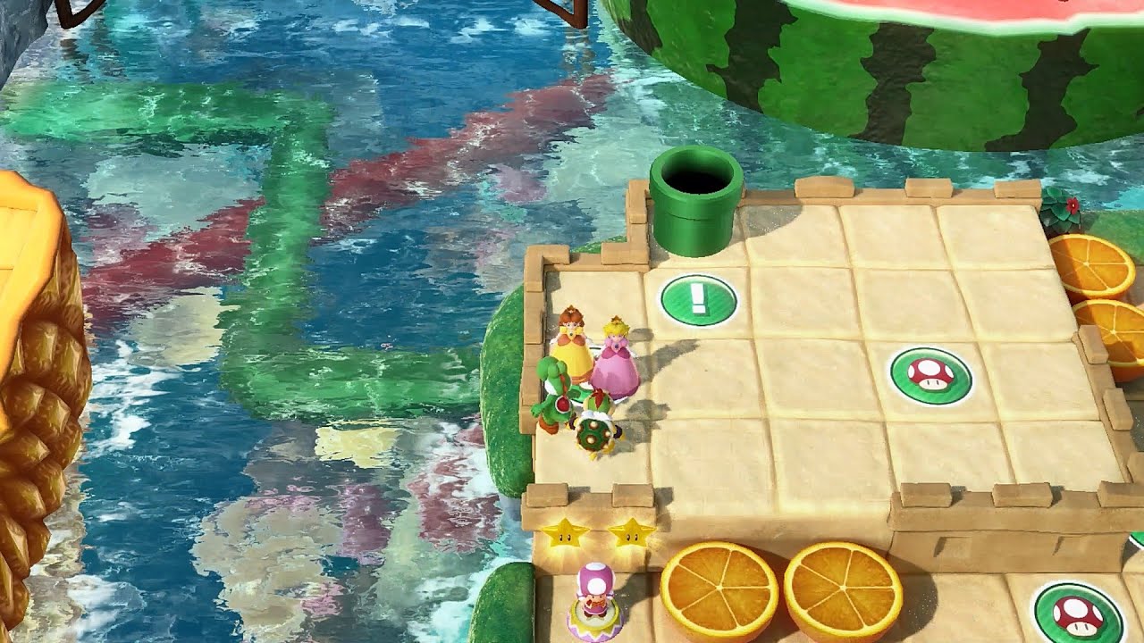 Super Mario Party Partner Party #2695 Watermelon Walkabout Daisy & Peach vs Diddy Kong & Donkey Kong